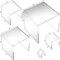 Clear Acrylic Risers For Jewelry Showcase Display Stands Kit 22 Pcs